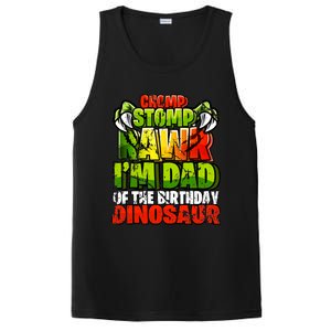 Chomp Rawr I'm Dad of the Birthday Dinosaur Matching Family PosiCharge Competitor Tank