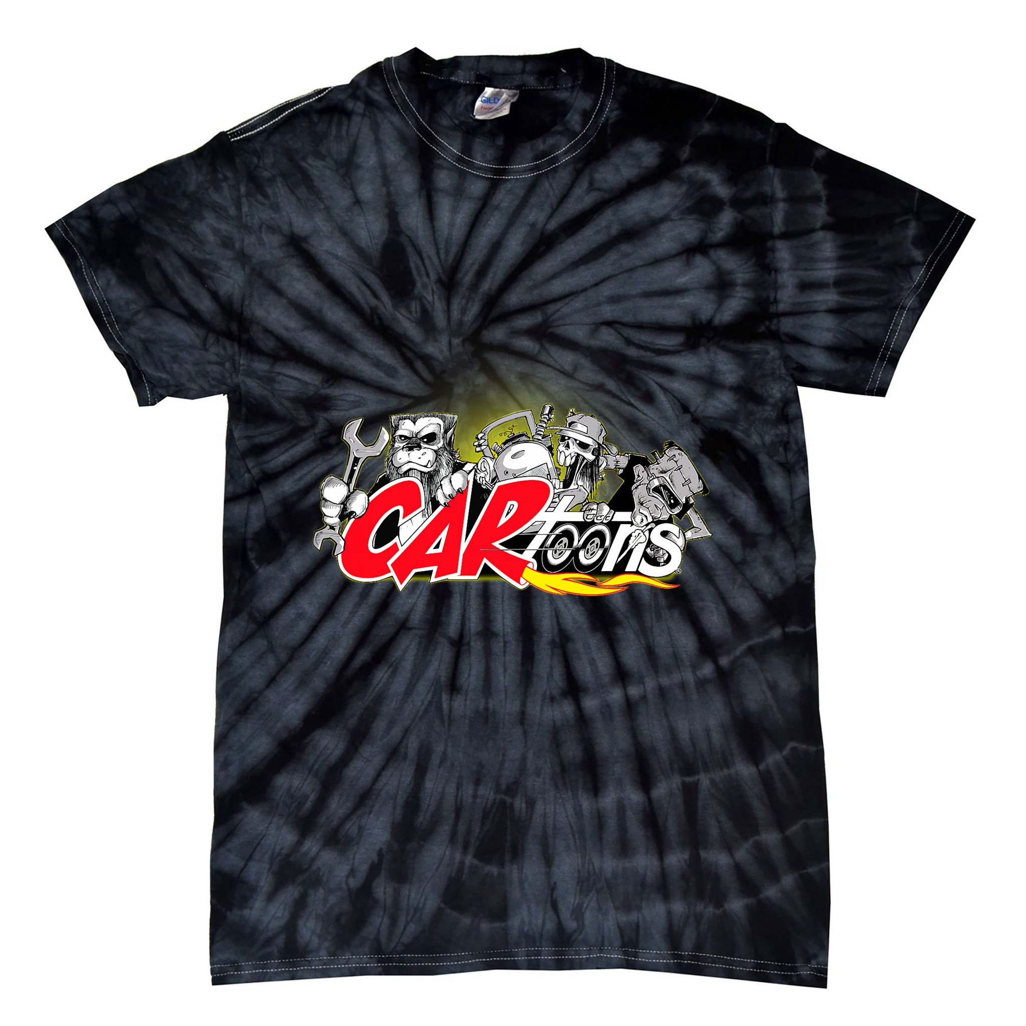 Cartoons Rust In Peace Design Tie-Dye T-Shirt