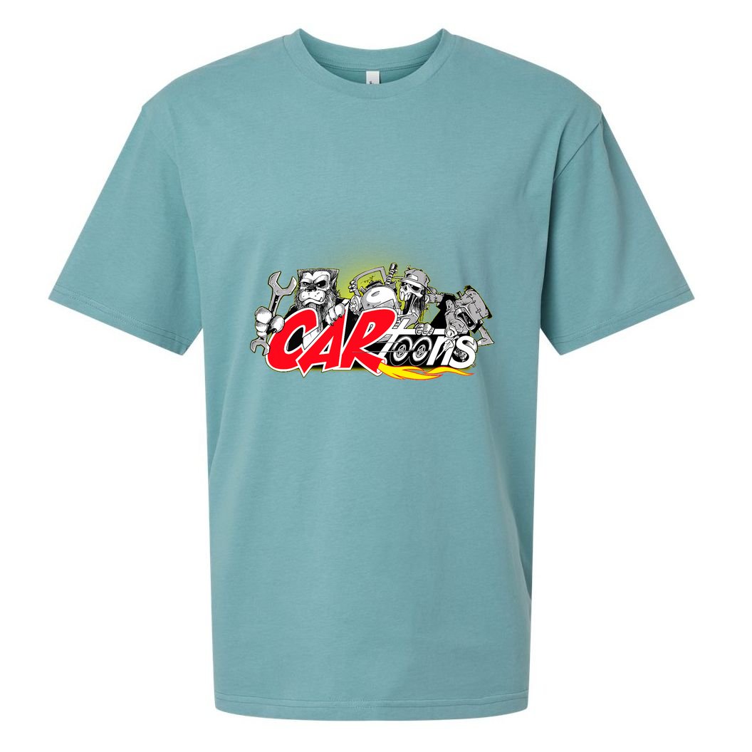 Cartoons Rust In Peace Design Sueded Cloud Jersey T-Shirt