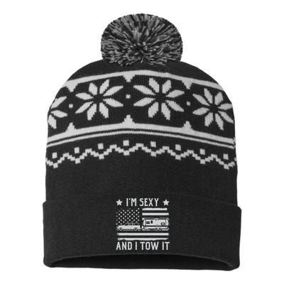 Camping Rv Im Sexy And I Tow It IM Sexy And I Tow It USA-Made Snowflake Beanie