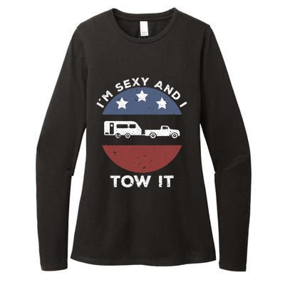 Camping RV Im Sexy And I Tow It Womens CVC Long Sleeve Shirt