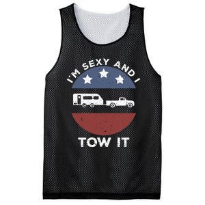 Camping RV Im Sexy And I Tow It Mesh Reversible Basketball Jersey Tank