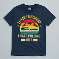 Camping RV I Love To Hookup I Hate Pulling Out Camping Retro T-Shirt