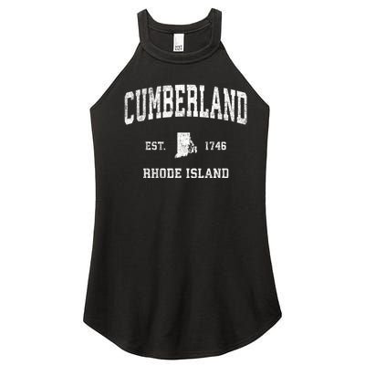 Cumberland Rhode Island Ri Vintage Sports Women’s Perfect Tri Rocker Tank