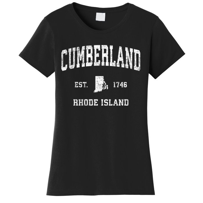 Cumberland Rhode Island Ri Vintage Sports Women's T-Shirt