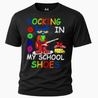 Cat Rocking In My School Shoes Back To School Cooling Performance Crew T-Shirt