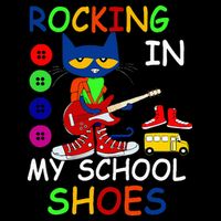 Cat Rocking In My School Shoes Back To School Cooling Performance Crew T-Shirt