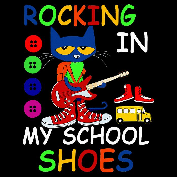 Cat Rocking In My School Shoes Back To School Cooling Performance Crew T-Shirt