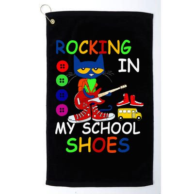 Cat Rocking In My School Shoes Back To School Golf Towel