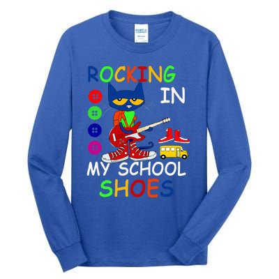 Cat Rocking In My School Shoes Back To School Tall Long Sleeve T-Shirt