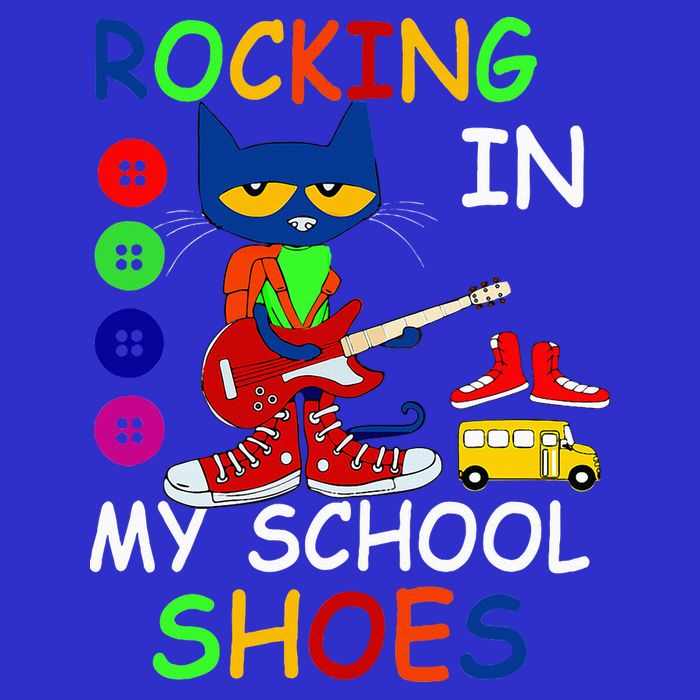 Cat Rocking In My School Shoes Back To School Kids T-Shirt