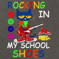 Cat Rocking In My School Shoes Back To School Cotton Canvas Backpack