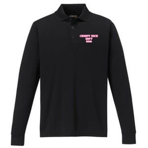 Crispy Rice IsnT Bbq Performance Long Sleeve Polo