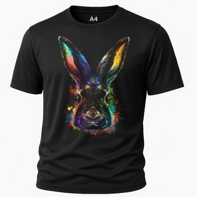 Colorful Rabbit Illustration Performance Shirt