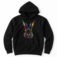 Colorful Rabbit Illustration Hoodie