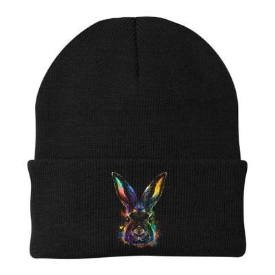 Colorful Rabbit Illustration Beanie