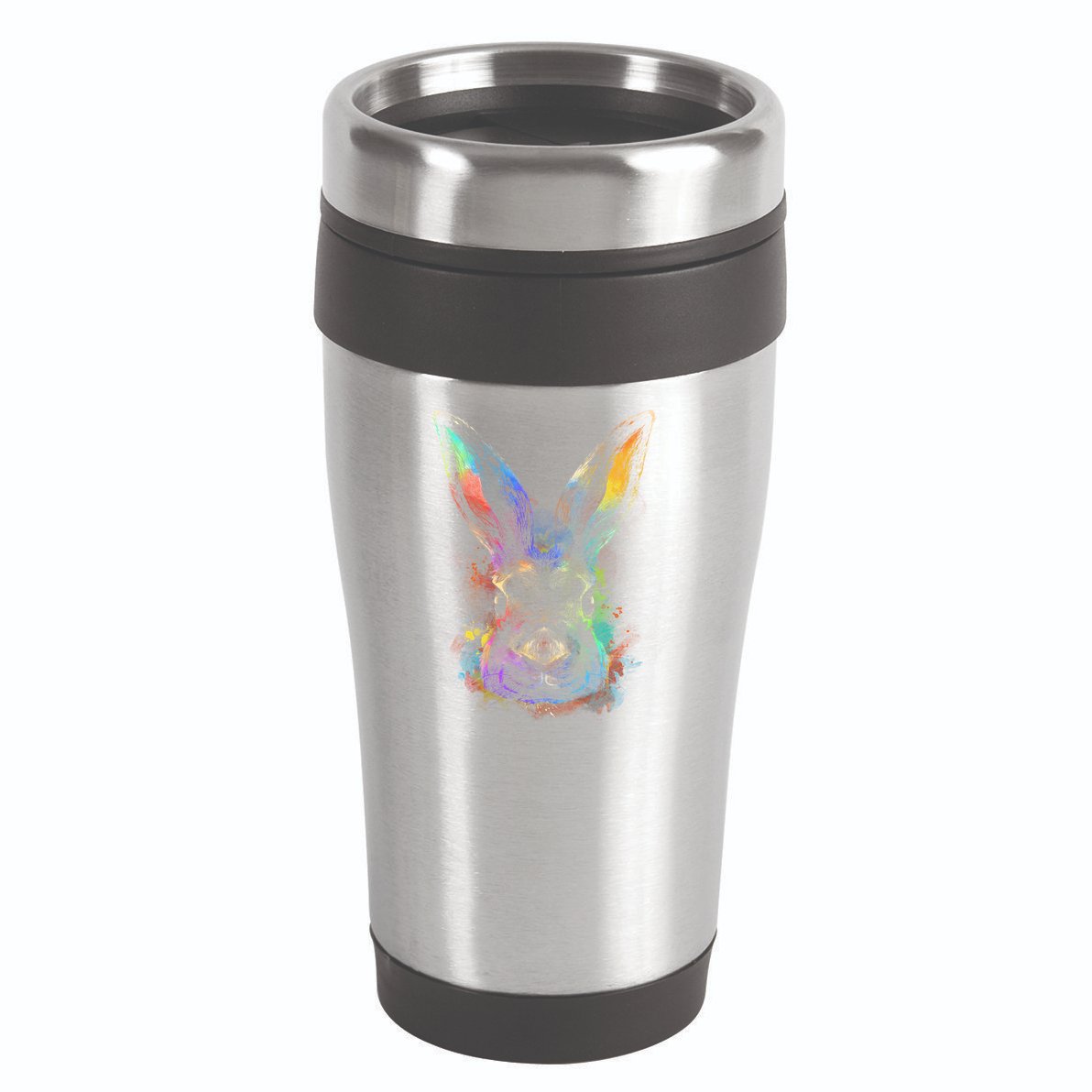 Colorful Rabbit Illustration 16oz Travel Tumbler
