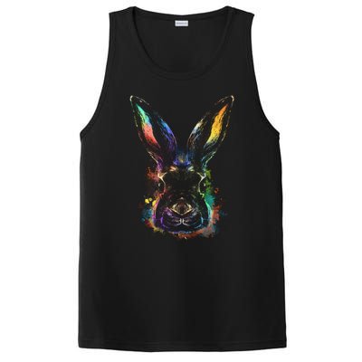 Colorful Rabbit Illustration PosiCharge Competitor Tank