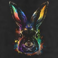 Colorful Rabbit Illustration Trucker Hat