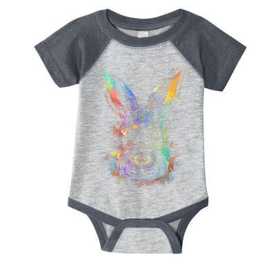 Colorful Rabbit Illustration Infant Baby Jersey Bodysuit