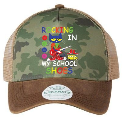 Cat Rocking In My School Shoes Back To School For Kids Legacy Tie Dye Trucker Hat