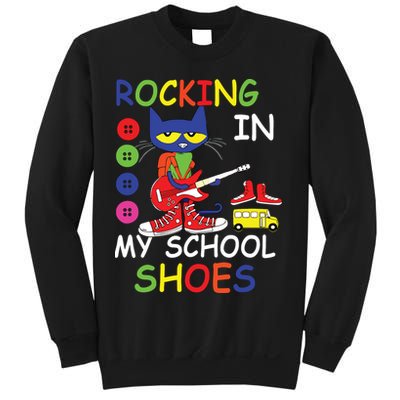 Cat Rocking In My School Shoes Back To School For Kids Sweatshirt