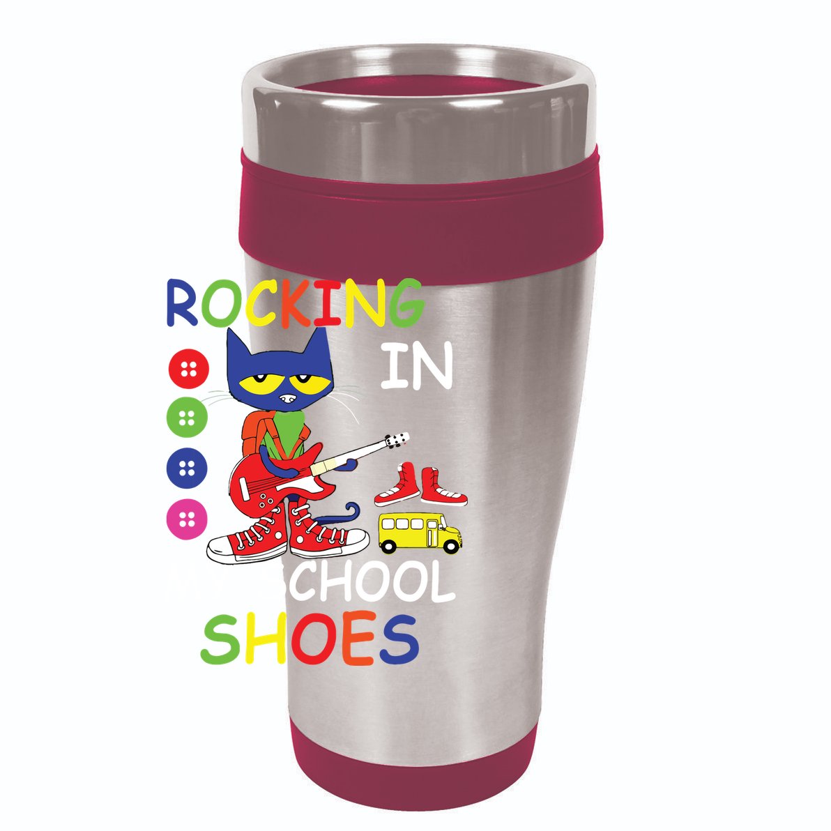 Cat Rocking In My School Shoes Back To School For Kids 15oz Campfire Ceramic Mug