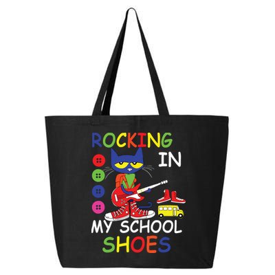 Cat Rocking In My School Shoes Back To School For Kids 25L Jumbo Tote