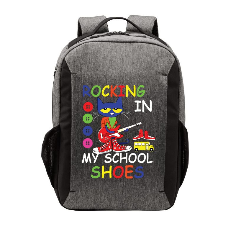 Cat Rocking In My School Shoes Back To School For Kids Vector Backpack