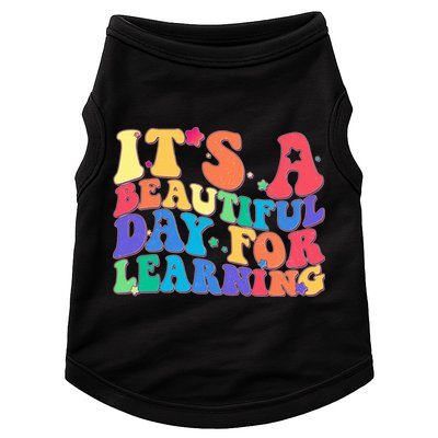 Colorful Retro It's A Beautiful Day For Learning Doggie Tank