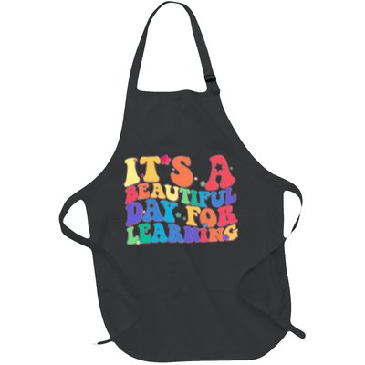 Colorful Retro It's A Beautiful Day For Learning Apron