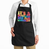 Colorful Retro It's A Beautiful Day For Learning Apron