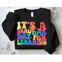 Colorful Retro It's A Beautiful Day For Learning Sweatshirt