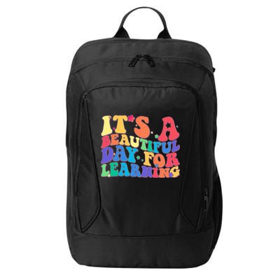 Colorful Retro It's A Beautiful Day For Learning City Backpack