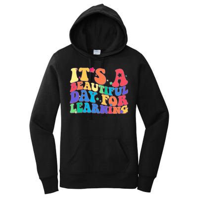 Colorful Retro It's A Beautiful Day For Learning Women's Pullover Hoodie