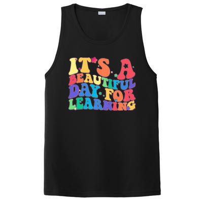 Colorful Retro It's A Beautiful Day For Learning PosiCharge Competitor Tank