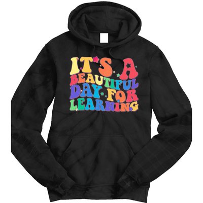Colorful Retro It's A Beautiful Day For Learning Tie Dye Hoodie