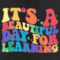 Colorful Retro It's A Beautiful Day For Learning Trucker Hat