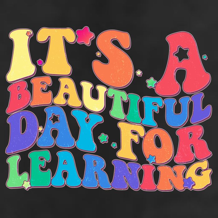 Colorful Retro It's A Beautiful Day For Learning Trucker Hat