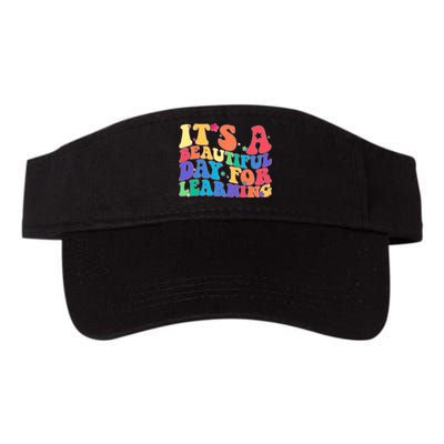 Colorful Retro It's A Beautiful Day For Learning Visor