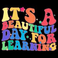 Colorful Retro It's A Beautiful Day For Learning Full Zip Hoodie