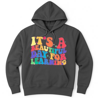 Colorful Retro It's A Beautiful Day For Learning Hoodie