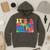 Colorful Retro It's A Beautiful Day For Learning Hoodie