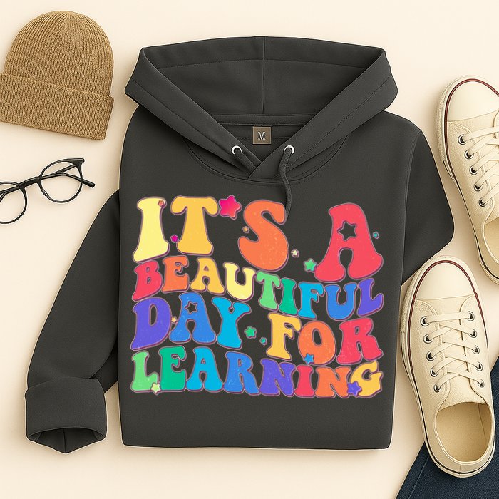 Colorful Retro It's A Beautiful Day For Learning Hoodie