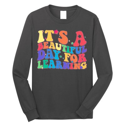 Colorful Retro It's A Beautiful Day For Learning Long Sleeve Shirt