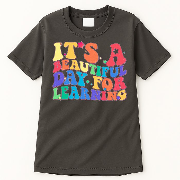 Colorful Retro It's A Beautiful Day For Learning Tall T-Shirt