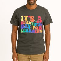 Colorful Retro It's A Beautiful Day For Learning Tall T-Shirt
