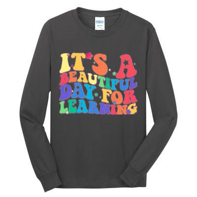 Colorful Retro It's A Beautiful Day For Learning Tall Long Sleeve T-Shirt