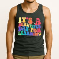 Colorful Retro It's A Beautiful Day For Learning Tank Top