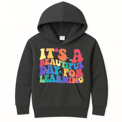 Colorful Retro It's A Beautiful Day For Learning Kids Hoodie